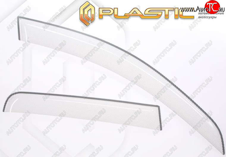 2 199 р. Дефлектора окон на CA-Plastic  Volkswagen Jetta  A7 (2018-2022) седан дорестайлинг (Шелкография белая, Без хром молдинга)  с доставкой в г. Майкоп
