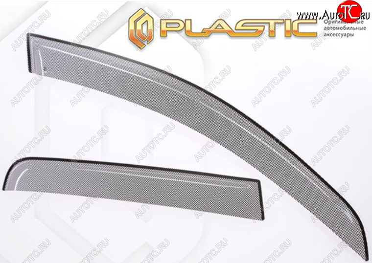 2 199 р. Дефлектора окон на CA-Plastic  Volkswagen Jetta  A7 (2018-2022) седан дорестайлинг (Шелкография черная, Без хром молдинга)  с доставкой в г. Майкоп