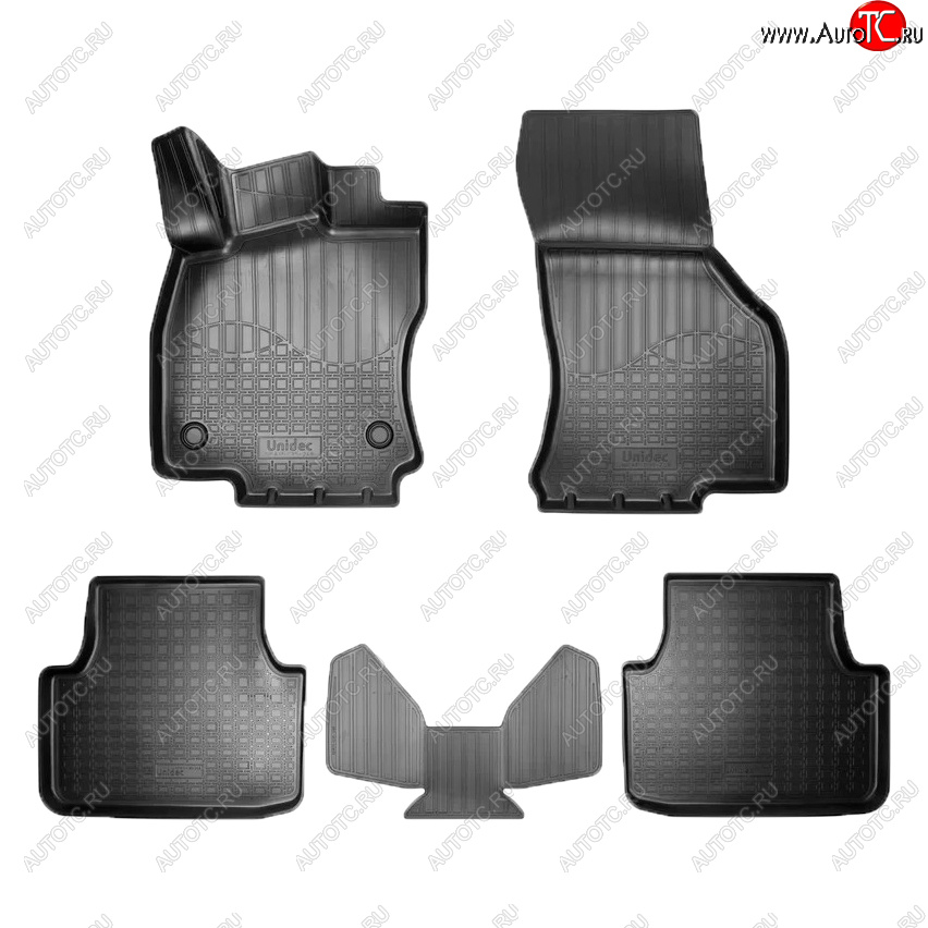 2 459 р. Коврики салона Norplast  Volkswagen Jetta  A7 (2018-2022) седан дорестайлинг (Цвет: черный)  с доставкой в г. Майкоп