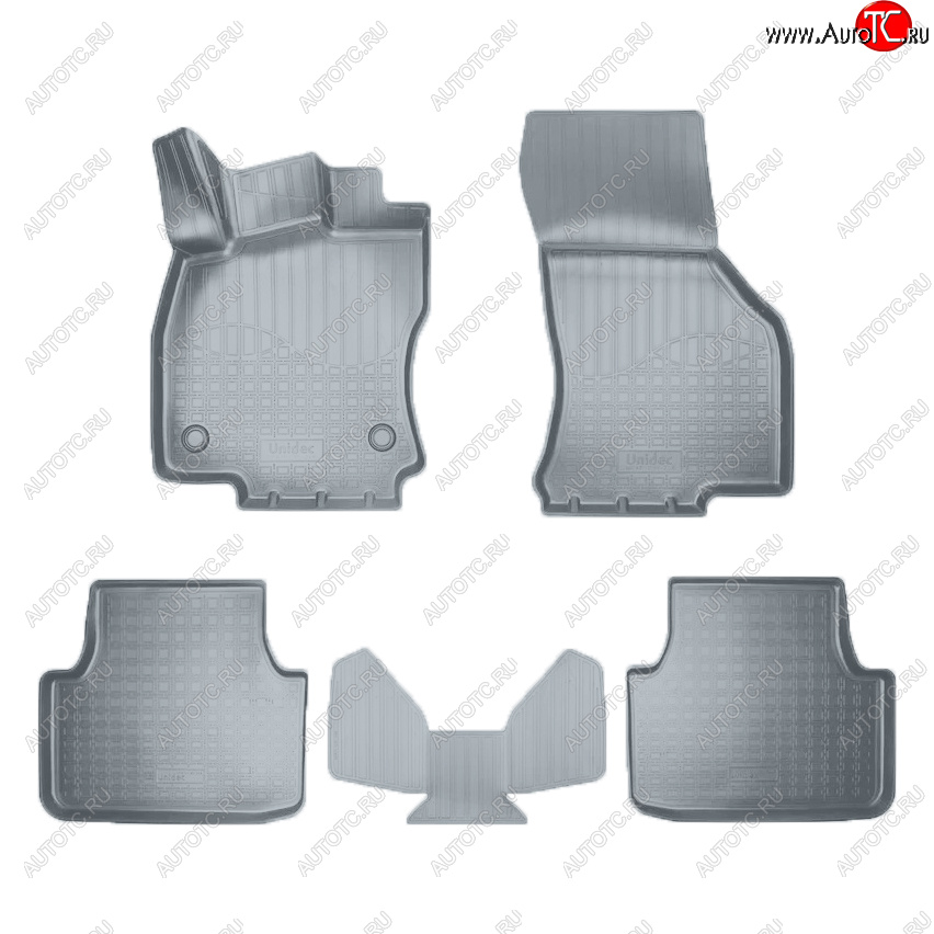 3 179 р. Коврики салона Norplast  Volkswagen Jetta  A7 (2018-2022) седан дорестайлинг (Цвет: серый)  с доставкой в г. Майкоп