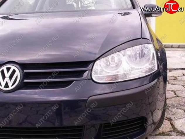 1 649 р. Реснички на фары CT Volkswagen Jetta A5 седан (2005-2011) (Неокрашенные)  с доставкой в г. Майкоп