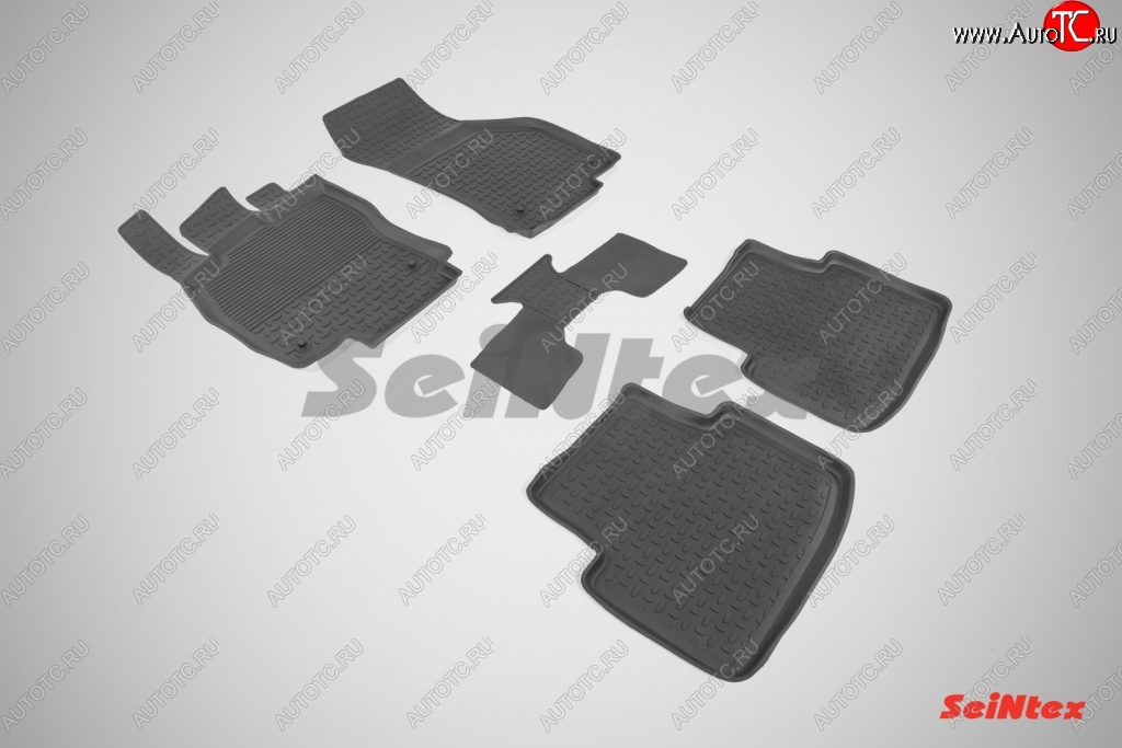 3 099 р. Износостойкие коврики в салон с высоким бортом SeiNtex Premium 4 шт. (резина) Volkswagen Passat B8 универсал дорестайлинг (2015-2019)  с доставкой в г. Майкоп