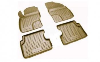 Комплект ковриков салона Element (полиуретан) Volkswagen Passat B5 седан дорестайлинг (1996-2000) (Бежевые)