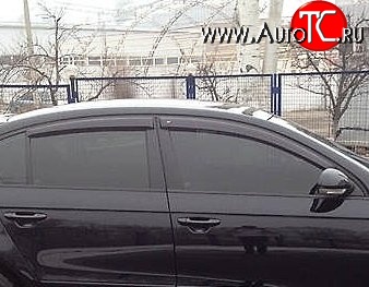 999 р. Комплект дефлекторов окон (ветровиков) 4 шт. (седан) Russtal Volkswagen Passat B6 седан (2005-2011)  с доставкой в г. Майкоп