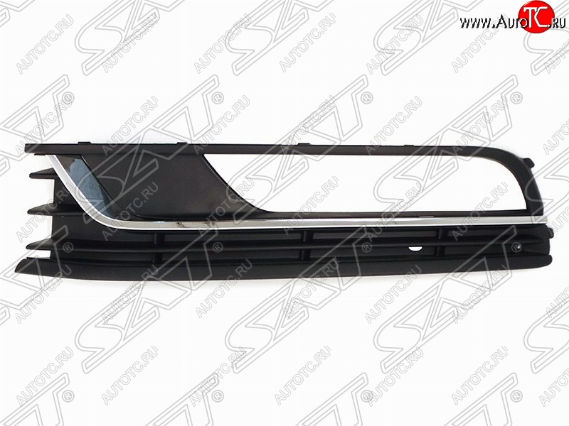 2 699 р. Левая вставка в бампер под ПТФ (хром) SAT Volkswagen Passat B7 седан (2010-2015)  с доставкой в г. Майкоп