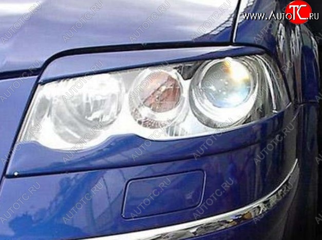1 649 р. Верхние реснички на фары CT Volkswagen Passat B5.5 седан рестайлинг (2000-2005) (Неокрашенные)  с доставкой в г. Майкоп