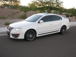 6 649 р. Пороги накладки VORTEX Volkswagen Passat B6 универсал (2005-2010) (Неокрашенные)  с доставкой в г. Майкоп. Увеличить фотографию 3