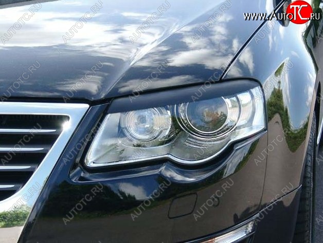 1 649 р. Реснички на фары CT v2 Volkswagen Passat B6 седан (2005-2011) (Неокрашенные)  с доставкой в г. Майкоп