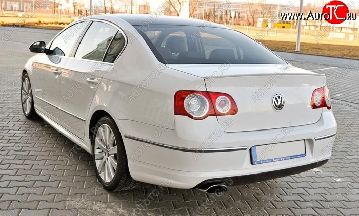 3 449 р. Лип спойлер R-LINE STYLE Volkswagen Passat B6 седан (2005-2011) (Неокрашенный)  с доставкой в г. Майкоп