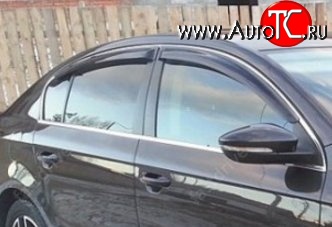 1 399 р.  Ветровики SkyLine VW Passat B7 SD 2011- (седан) Volkswagen Passat B7 седан (2010-2015)  с доставкой в г. Майкоп