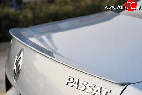 2 399 р. Лип спойлер американец M-VRS Volkswagen Passat B7 седан (2010-2015) (Неокрашенный)  с доставкой в г. Майкоп