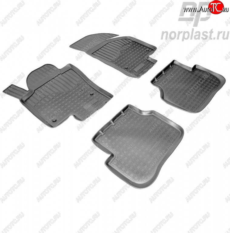 2 379 р. Комплект ковриков в салон (рестайлинг) Norplast  Volkswagen Passat CC  дорестайлинг (2008-2012)  с доставкой в г. Майкоп