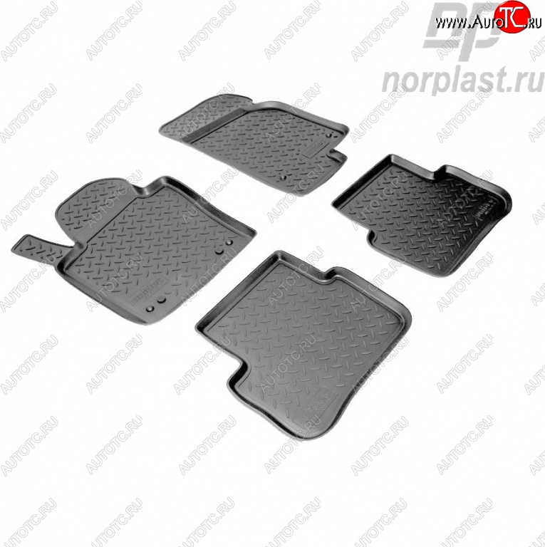 2 139 р. Комплект ковриков в салон Norplast  Volkswagen Passat CC  дорестайлинг (2008-2012)  с доставкой в г. Майкоп