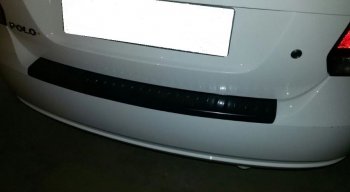 Накладка защитная на верх заднего бампера АртФорм Volkswagen Polo 5 хэтчбек рестайлинг (2015-2020)