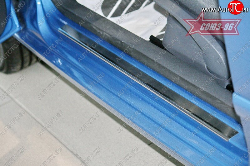 2 159 р. Накладки на внутренние пороги Souz-96 Volkswagen Polo 5 хэтчбек рестайлинг (2015-2020)  с доставкой в г. Майкоп