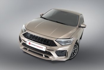 23 049 р. Передний бампер REBOOT  Volkswagen Polo  Mk6 (2020-2022) лифтбек (Окрашенный в один цвет без выделений (вставки/сетки по умолчанию не окрашиваются))  с доставкой в г. Майкоп. Увеличить фотографию 2