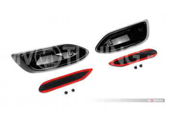4 999 р. Имитация выхлопа MV-Tuning  Volkswagen Polo  Mk6 (2020-2022) лифтбек (BLACK (чёрный глянец))  с доставкой в г. Майкоп. Увеличить фотографию 2