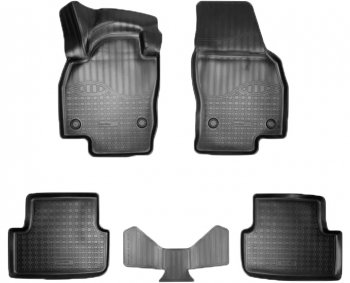 Коврики салонные Noplast (3D) Volkswagen Polo Mk6 лифтбек (2020-2022)