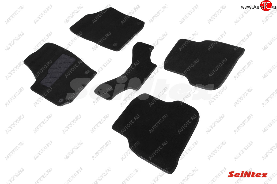 2 899 р. Текстильные коврики в салон SEINTEX (Glonass) LUX Volkswagen Polo Mk6 лифтбек (2020-2022)  с доставкой в г. Майкоп