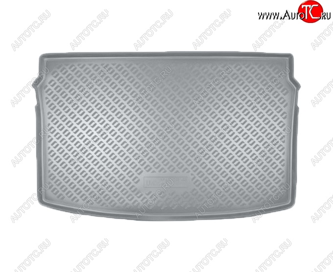 1 939 р. Коврик в багажник Norplast (на верхнюю полку)  Volkswagen Polo  Mk6 (2020-2022) лифтбек (Серый)  с доставкой в г. Майкоп