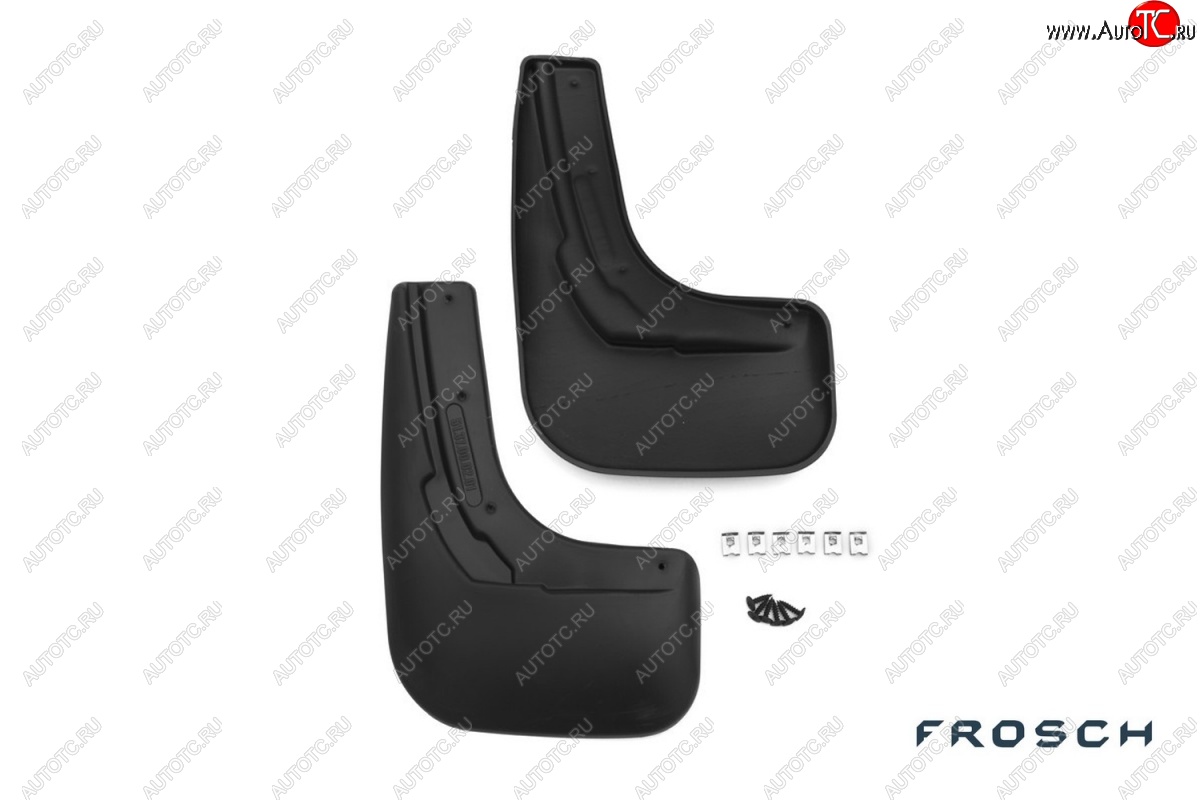 4 799 р. Брызговики Frosch Volkswagen Polo 5 седан рестайлинг (2015-2020) (Задние)  с доставкой в г. Майкоп