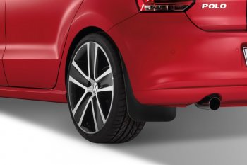 4 799 р. Брызговики Frosch Volkswagen Polo 5 седан рестайлинг (2015-2020) (Задние)  с доставкой в г. Майкоп. Увеличить фотографию 2