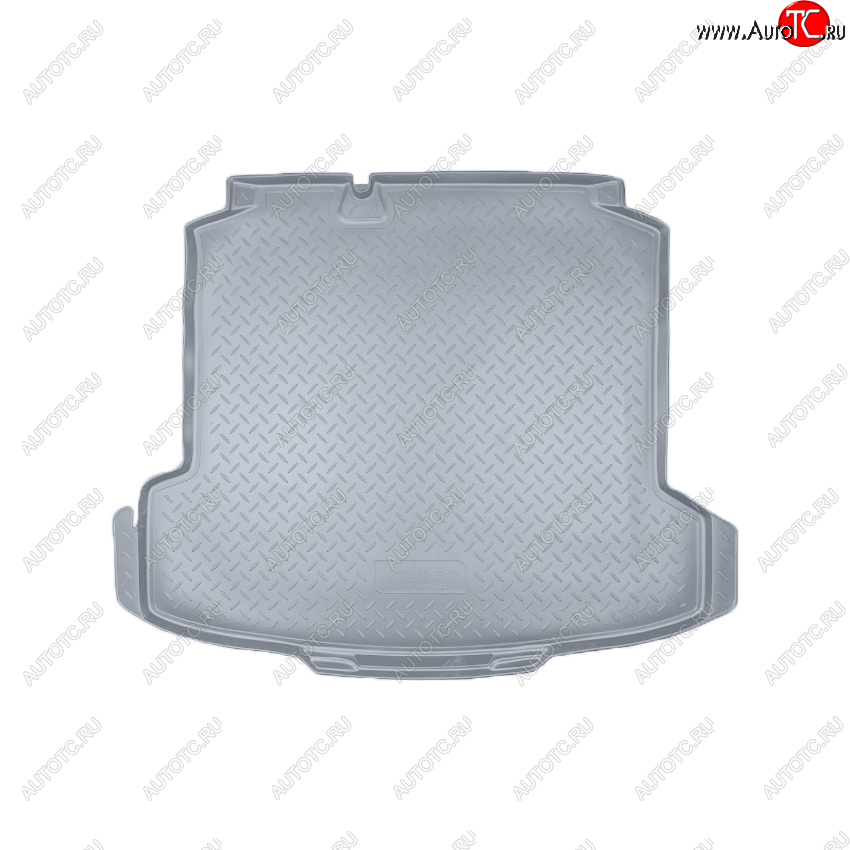 2 199 р. Коврик багажника Norplast Unidec  Volkswagen Polo  5 (2009-2020) седан дорестайлинг, седан рестайлинг (Цвет: серый)  с доставкой в г. Майкоп