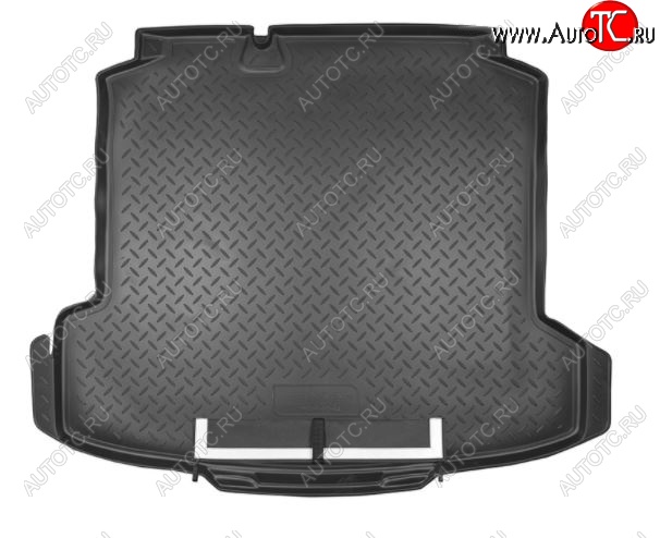 3 099 р. Коврик в багажник Norplast  Volkswagen Polo  5 (2009-2020) седан дорестайлинг, седан рестайлинг (Черный с фартуком)  с доставкой в г. Майкоп