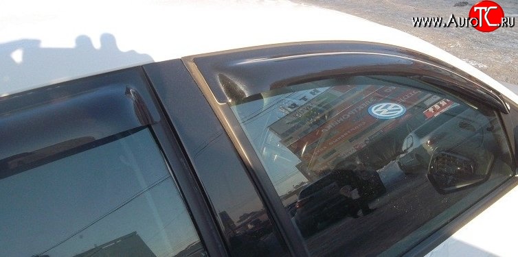 999 р. Комплект дефлекторов окон (ветровиков) 4 шт. (5 дверей) Russtal Volkswagen Polo 5 хэтчбек дорестайлинг (2009-2015)  с доставкой в г. Майкоп