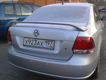 5 999 р. Спойлер Sport  Volkswagen Polo  5 (2009-2020) седан дорестайлинг, хэтчбек рестайлинг (Неокрашенный)  с доставкой в г. Майкоп. Увеличить фотографию 3