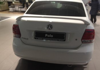 5 999 р. Спойлер Sport  Volkswagen Polo  5 (2009-2020) седан дорестайлинг, хэтчбек рестайлинг (Неокрашенный)  с доставкой в г. Майкоп. Увеличить фотографию 4