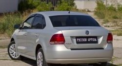 1 029 р. Защитная накладка на задний бампер RA Volkswagen Polo 5 хэтчбек дорестайлинг (2009-2015)  с доставкой в г. Майкоп. Увеличить фотографию 2