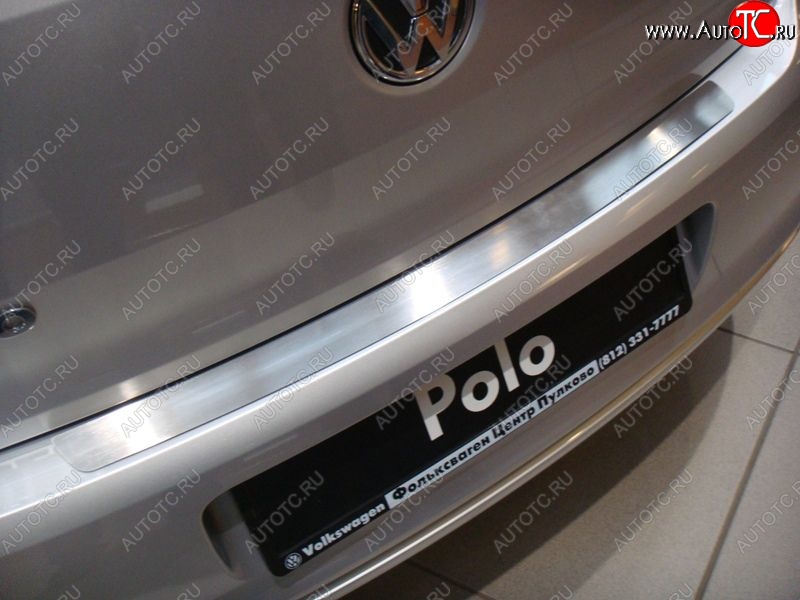 1 394 р. Накладка на задний бампер без логотипа Souz-96 Volkswagen Polo 5 хэтчбек дорестайлинг (2009-2015)  с доставкой в г. Майкоп