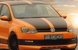 439 р. Реснички JeDesign на фары Volkswagen Polo 5 седан дорестайлинг (2009-2015) (Неокрашенные)  с доставкой в г. Майкоп. Увеличить фотографию 2
