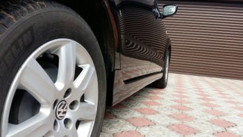 2 499 р. Пороги накладки Centre Tuning  Volkswagen Polo  5 (2009-2020) седан дорестайлинг, седан рестайлинг (Неокрашенные)  с доставкой в г. Майкоп. Увеличить фотографию 4