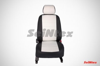 5 999 р. Чехлы на сиденья из экокожи Seintex (экокожа)  Volkswagen Polo  5 (2009-2015) седан дорестайлинг (Спинка 40/60, цвет черный/черный)  с доставкой в г. Майкоп. Увеличить фотографию 2