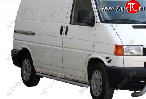 30 999 р. Защита порогов ТехноСфера (Техно Сфера) (нержавейка, 51 mm) Volkswagen Caravelle T4 рестайлинг (1995-2003)  с доставкой в г. Майкоп