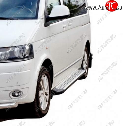27 999 р. Порожки для ног Бумер (алюминий)  Volkswagen Transporter  T5 (2009-2015) рестайлинг  с доставкой в г. Майкоп