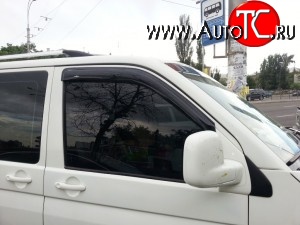 1 799 р. Комплект дефлекторов окон (Multivan) SkyLine Volkswagen Transporter T5 дорестайлинг (2003-2009)  с доставкой в г. Майкоп