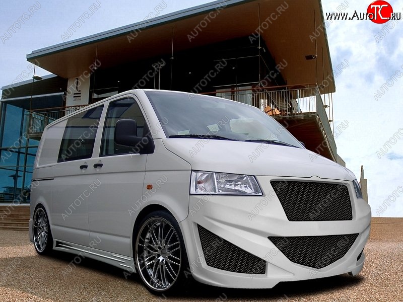 32 599 р. Передний бампер EVO Volkswagen Transporter T5 дорестайлинг (2003-2009)  с доставкой в г. Майкоп