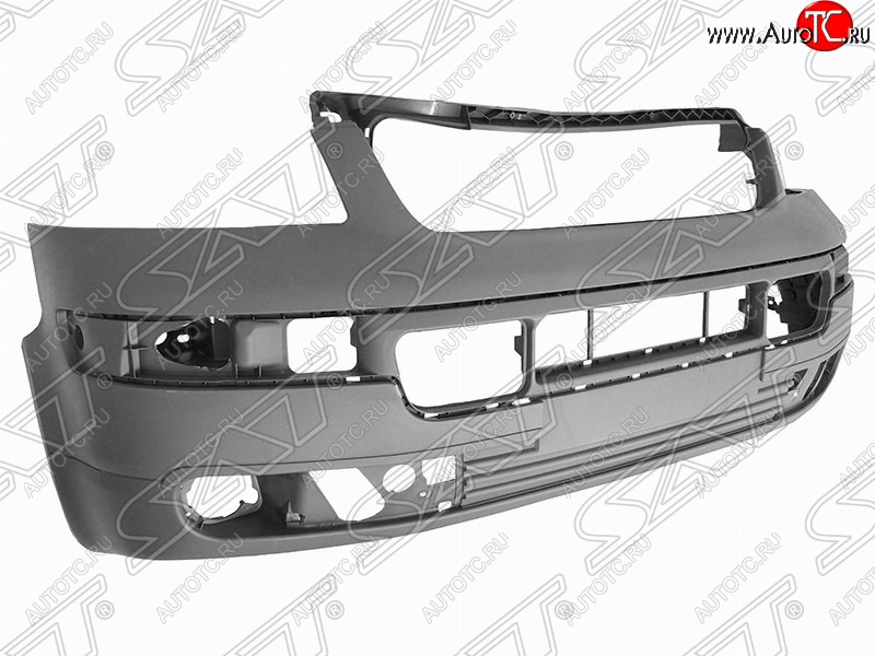 11 249 р. Передний бампер SAT Volkswagen Transporter T5 дорестайлинг (2003-2009) (Неокрашенный)  с доставкой в г. Майкоп