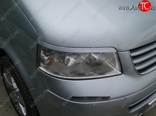 1 649 р. Реснички на фары CT Volkswagen Transporter T5 дорестайлинг (2003-2009) (Неокрашенные)  с доставкой в г. Майкоп
