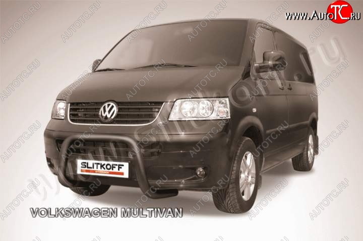20 999 р. Кенгурятник d57 низкий мини Volkswagen Transporter T5 дорестайлинг (2003-2009) (Цвет: серебристый)  с доставкой в г. Майкоп