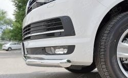 17 499 р. Защита переднего бампера (Ø63 мм, нержавейка) SLITKOFF Volkswagen Caravelle T6 дорестайлинг (2015-2019)  с доставкой в г. Майкоп. Увеличить фотографию 4