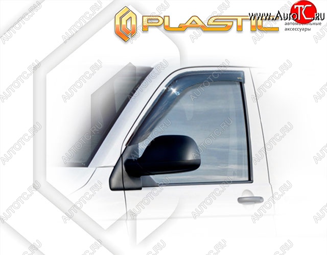 1 959 р. Дефлектора окон CA-Plastik Volkswagen Multivan T6 дорестайлинг (2016-2019) (Classic полупрозрачный, Без хром.молдинга)  с доставкой в г. Майкоп
