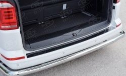 2 599 р. Накладка защитная на верхнюю часть заднего бампера SLITKOFF Volkswagen Multivan T6 дорестайлинг (2016-2019)  с доставкой в г. Майкоп. Увеличить фотографию 2