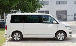 11 999 р. Защита порогов из круглой трубы диаметром 42 мм (короткая база) SLITKOFF (левая защита)  Volkswagen Multivan  T6 - Transporter  T6  с доставкой в г. Майкоп. Увеличить фотографию 3