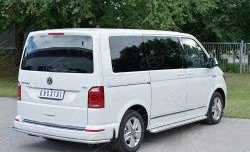 Защита заднего бампера (Ø42 мм, нержавейка, короткая база) SLITKOFF Volkswagen Multivan  T6 - Transporter  T6