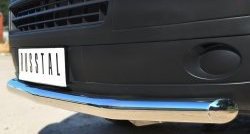 15 799 р. Одинарная защита переднего бампера диаметром 63 мм SLITKOFF Volkswagen Transporter T5 рестайлинг (2009-2015)  с доставкой в г. Майкоп. Увеличить фотографию 3