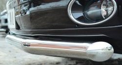 17 499 р. Одинарная защита переднего бампера диаметром 63 мм (Multivan-Caravelle) SLITKOFF Volkswagen Caravelle T5 рестайлинг (2009-2015)  с доставкой в г. Майкоп. Увеличить фотографию 3